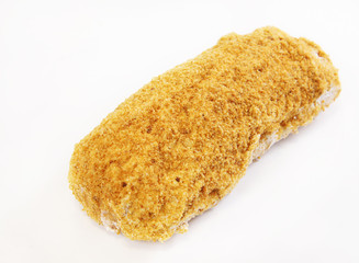 Cake covered with sweet chips