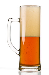 Half Full Beer Glass