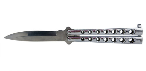 Butterfly knife isolated