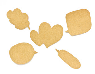 Bubble tag recycled paper.