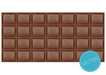 Realistic chocolate bar