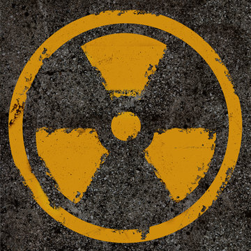 Warning radiation background texture