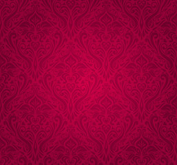 red and luxury vintage wallpaper background