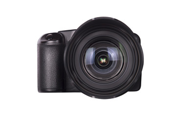 Fototapeta premium professional digital photo camera isolated