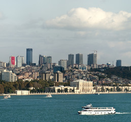 Fototapeta na wymiar Istanbul centrum finansowe Widok