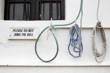 Obraz premium A bell ropes