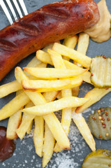 French Fries With Sausage