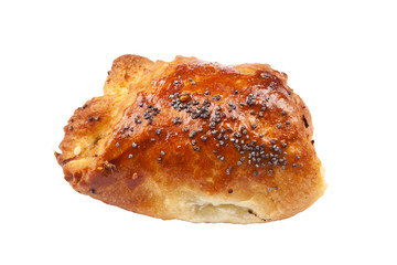Home baked bun with poppy seeds