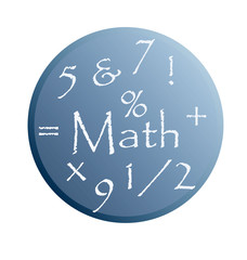 Fototapeta na wymiar Math button vector illustration