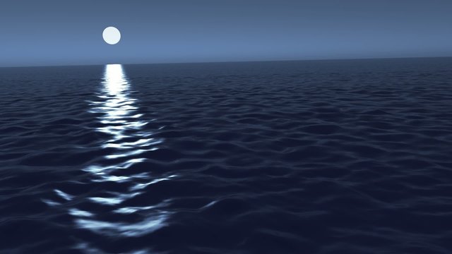waves in the ocean night