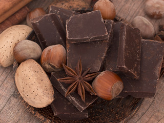 chocolate with nuts