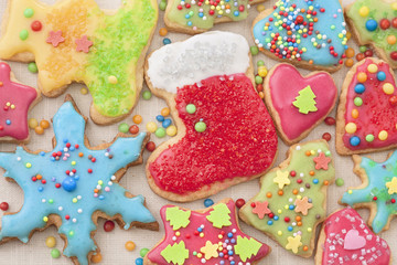 Colorful decorated cookies