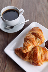 coffee and croissant
