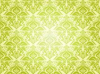 green  vintage wallpaper design