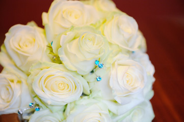 Brides bouquet closeup
