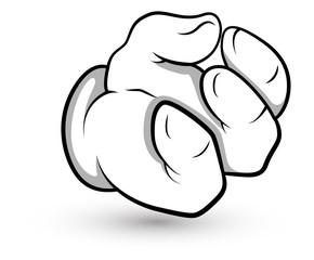 Cartoon Hand -  Vector Illustration