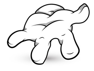 Cartoon Reaching Hand