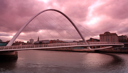 Tyne river millenium bridge