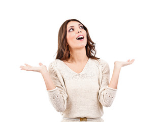 Fototapeta premium Surprised woman