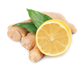 Lemons and ginger root