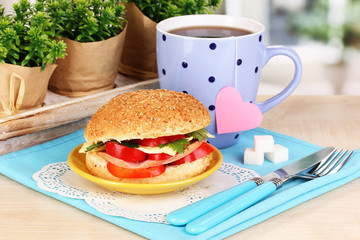 Appetizing sandwich