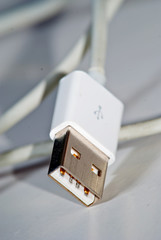 USB-Stecker an Smartphone-Connector