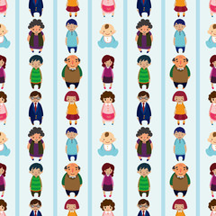 seamless family pattern