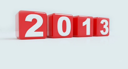 2013 in red cube