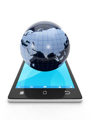 Internet technology. Access to the Internet from a mobile phone,