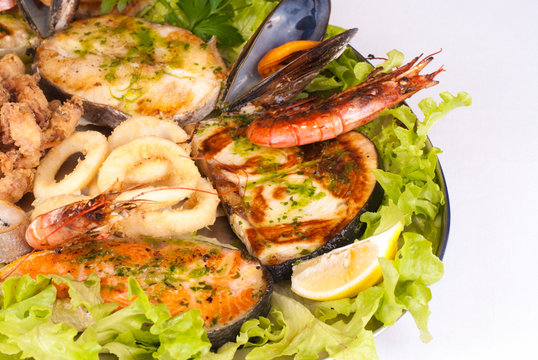Assorted fish