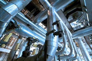 Industrial zone, Steel pipelines and cables