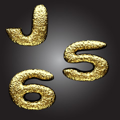 Vector golden figure