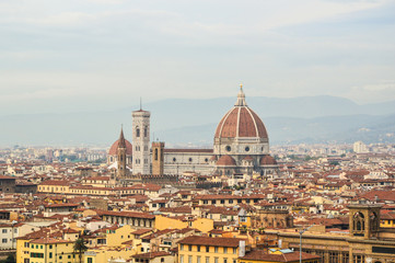 Fototapeta na wymiar View on town of Florence - Italy