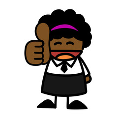 Hand-draw business people cartoon.