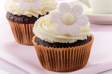 cupcake mit Zitronen Buttercreme
