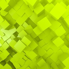 green computer pattern dynamic Cube Background ''
