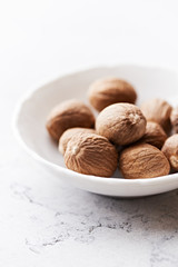 Nutmeg in small container
