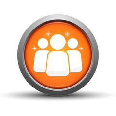 Social Media Button Orange