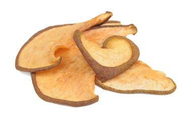 Dried Pears Isolated on White Background