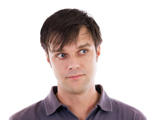 Fototapeta premium Young man with satisfied look