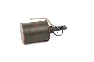 explosive grenade isolated on a white background