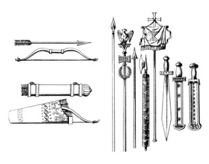 Obraz premium Antiquity : Weapons - Armes - Waffen