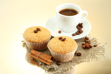 tasty muffin cakes with spices