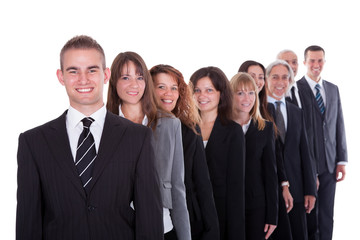 Group of confident business people