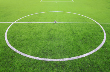 Obraz premium soccer ball on green grass