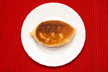 Fried patty on a plate