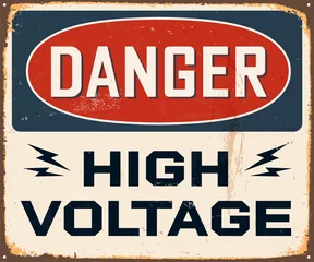 Cercles muraux Poster vintage Vintage Metal Sign - Vector - Les effets Grunge peuvent être supprimés
