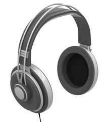 Headphones isolated on a white background