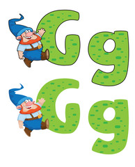 Obraz premium letter G gnome