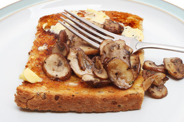 Mushrooms on toast